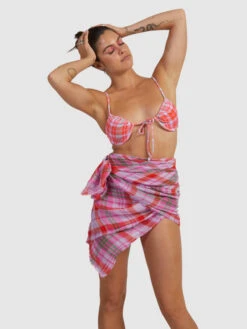 Roxy Tartan Times Sarong -Roxy Swimwear Shop urjaa03107 roxyw pfm8 frt2