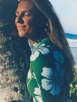 Roxy Digi High Long Sleeve One-Piece Swimsuit -Roxy Swimwear Shop urjwr03201 roxyl gsj8 frt4